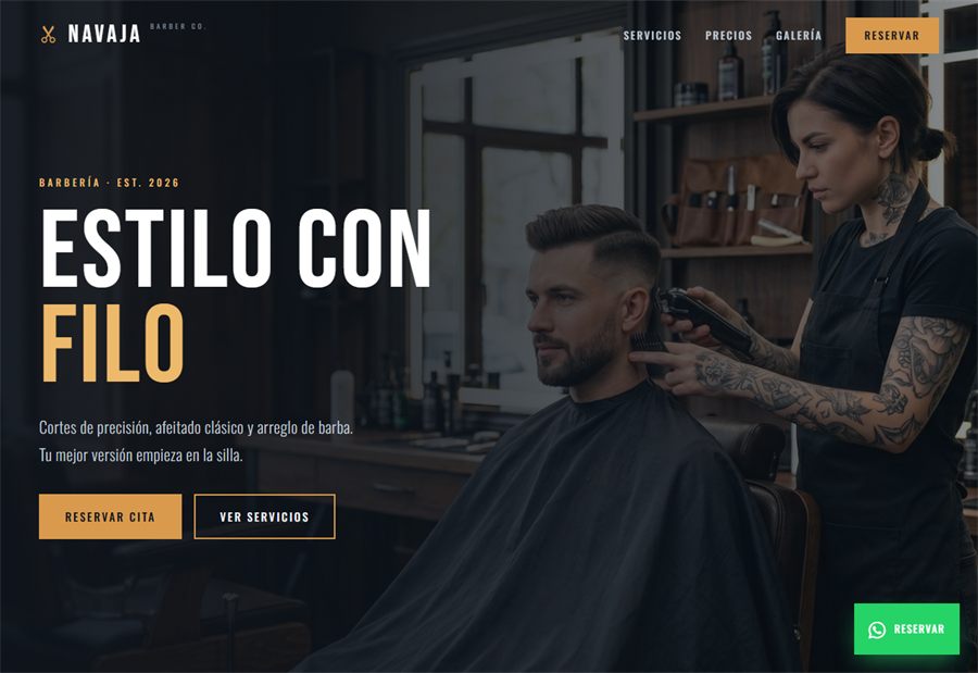 Captura del sitio NAVAJA